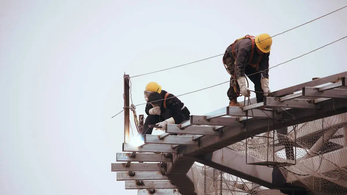 Prace na wysokości: kurs alpinistów przemysłowych w Odessie